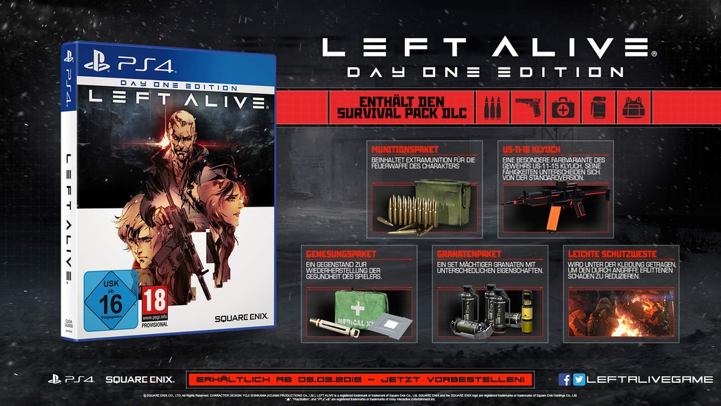 PS4 Left Alive Day One Edition R2 