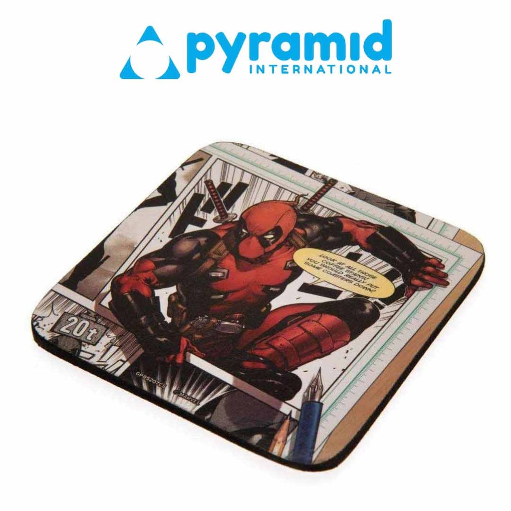 Pyramid - DEADPOOL (MERC GOALS) MUG COASTER & KEYCHAIN SET