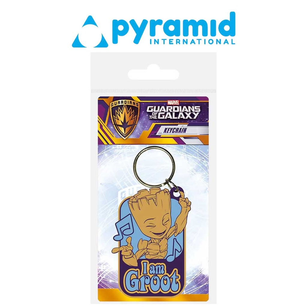 Pyramid - GUARDIANS OF THE GALAXY (I AM GROOT) RUBBER KEYCHAIN