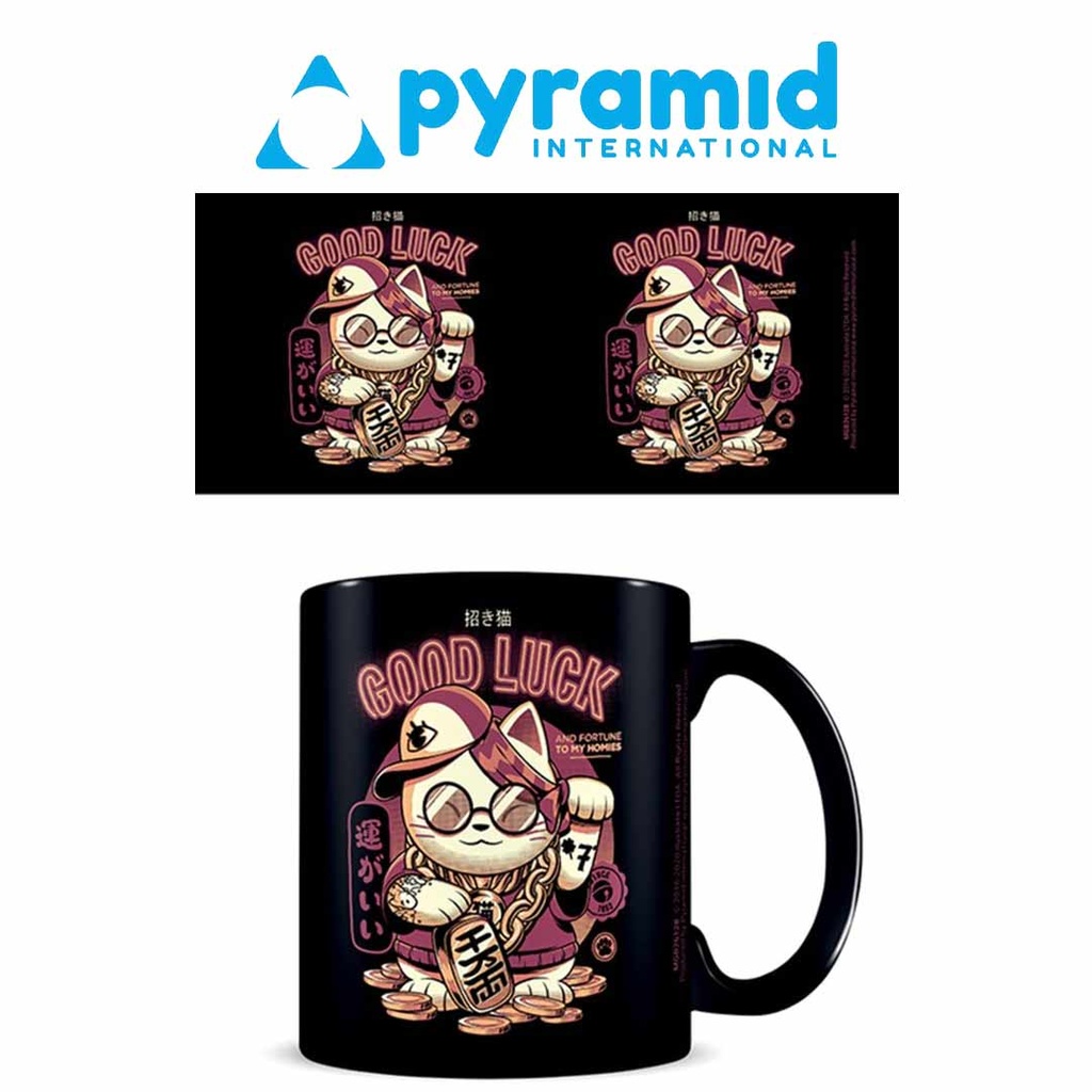 Pyramid - ILUSTRATA (LUCKY CAT) BLACK POD MUG