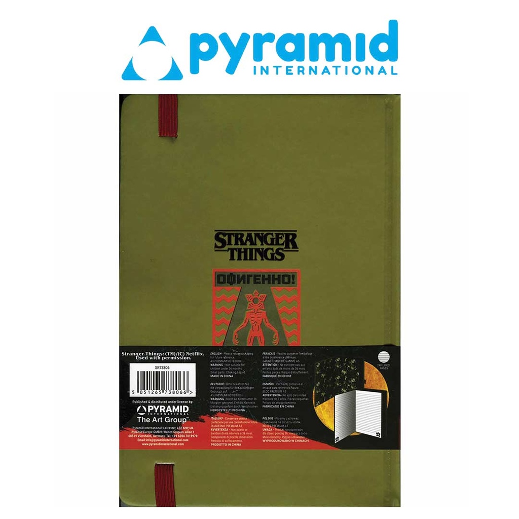 Pyramid - STRANGER THINGS 4 (NOT IN HAWKINS) A5 PREMIUM NOTEBOOKS