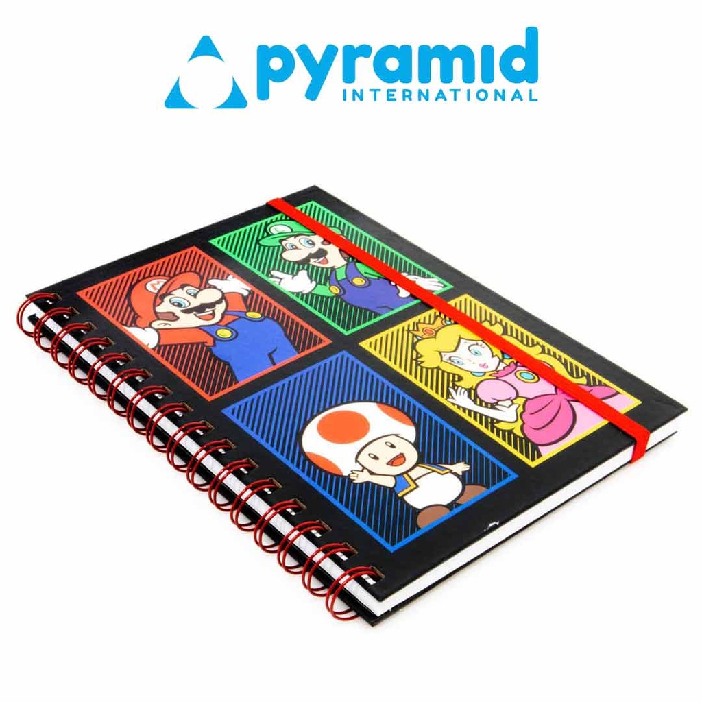 Pyramid - SUPER MARIO (4 COLOUR) A5 WIRO NOTEBOOK