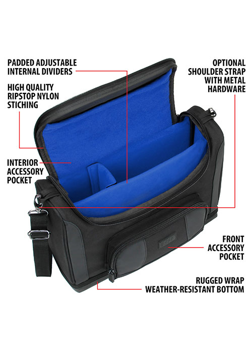 S7 Pro Portable Projector Carrying Case - Blue (USA GEAR)