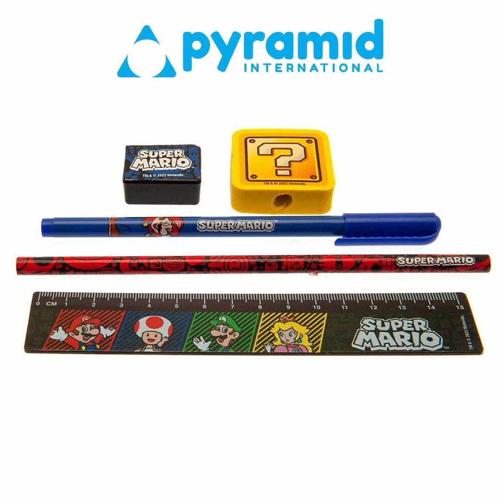 Pyramid - SUPER MARIO (4 COLOUR) EXERCISE BOOK STATIONERY SET