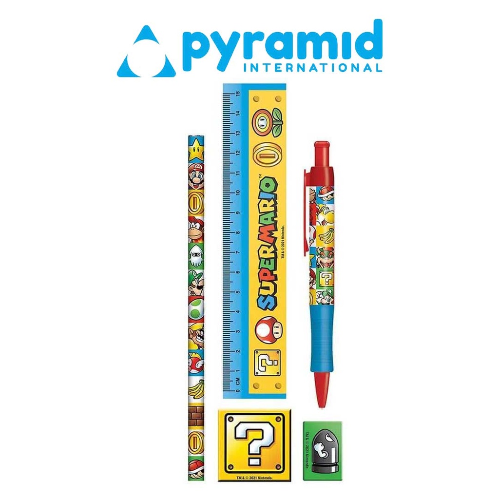 Pyramid - SUPER MARIO (COLOUR BLOCK) STATIONERY SET