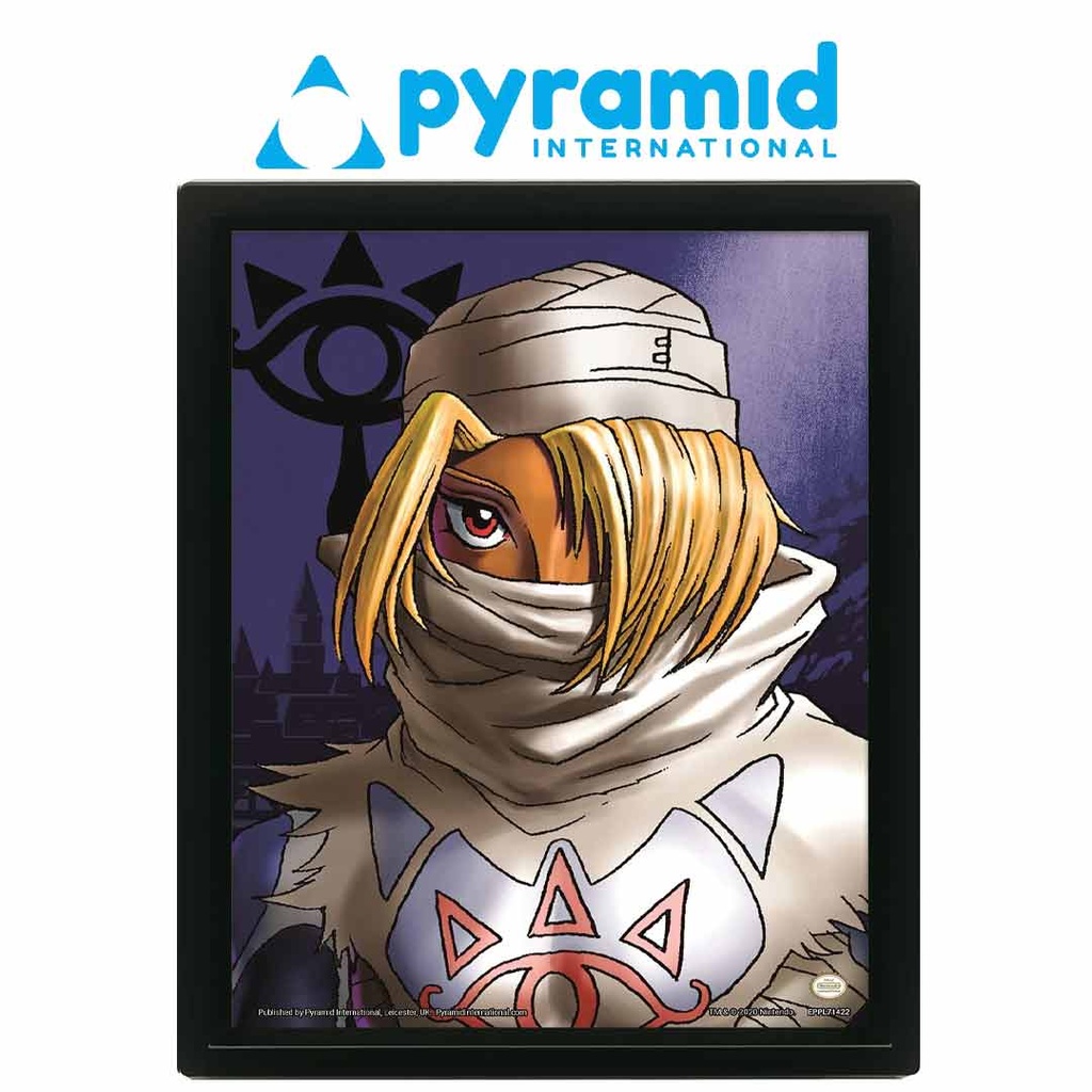 Pyramid - THE LEGEND OF ZELDA (ZELDA TO SHEIK) - FRAMED