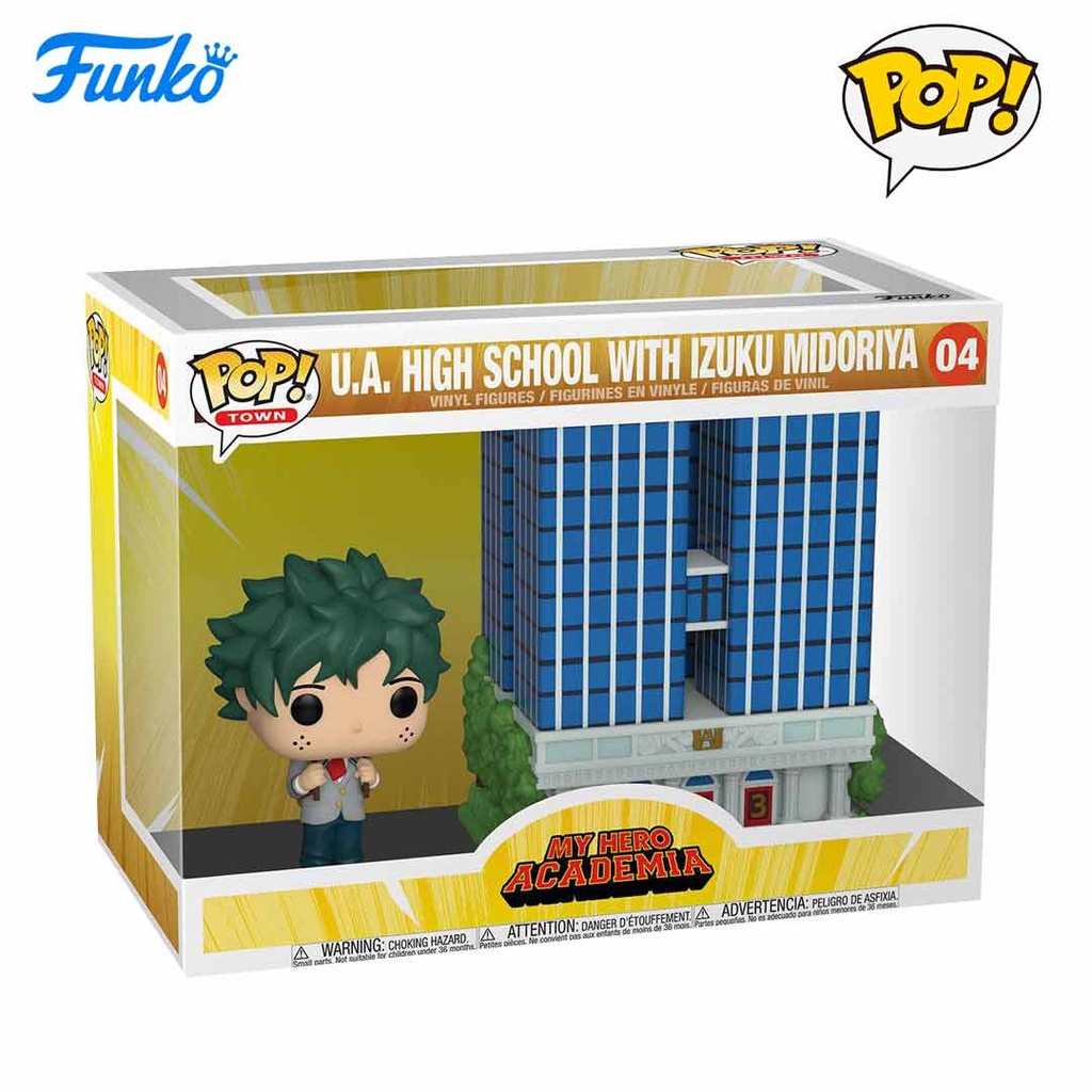 FUNKO POP! My Hero Academia: U.A. High School with Deku in Uniform Pop! Town -  Vinyl Figure