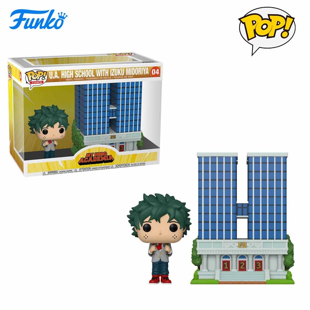 FUNKO POP! My Hero Academia: U.A. High School with Deku in Uniform Pop! Town -  Vinyl Figure
