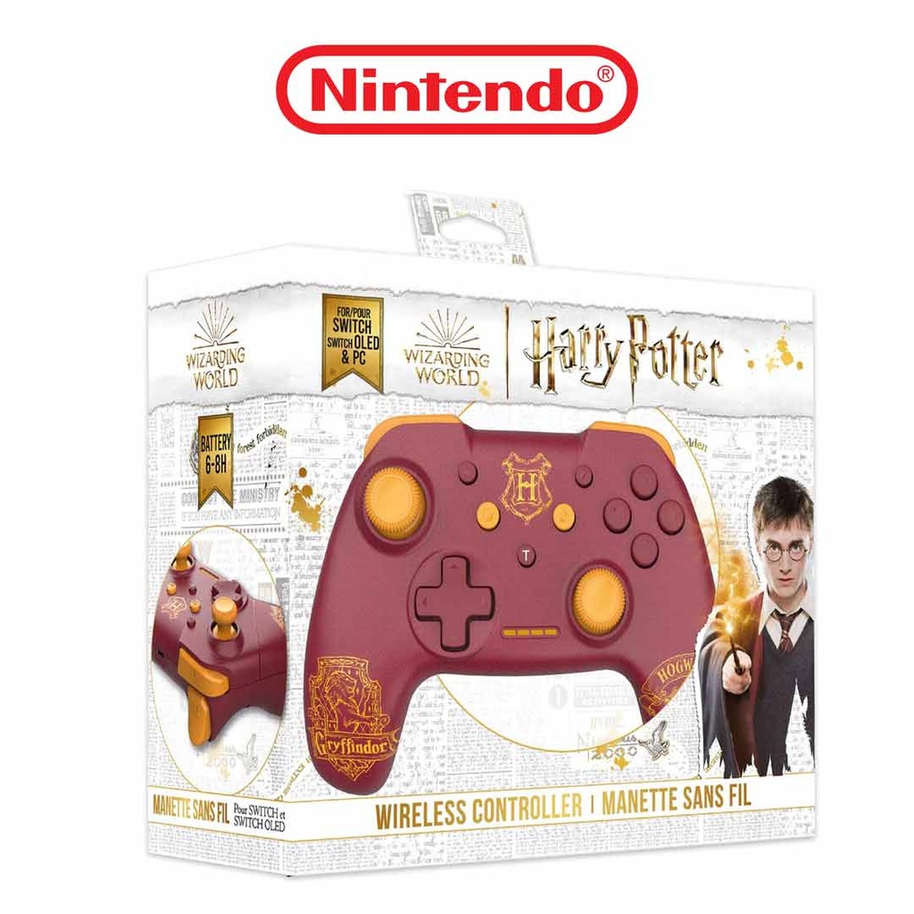 NS Harry Potter - Wireless Controller Red - Gryffindor (1M cable)