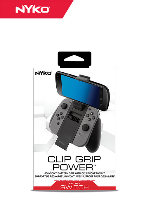 NS Clip Grip Power Joy-Con Grip With Cell Phone Mount (Nyko)