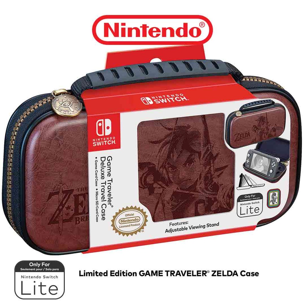 NS Game Traveler Deluxe Travel Case - Zelda Link Deboss