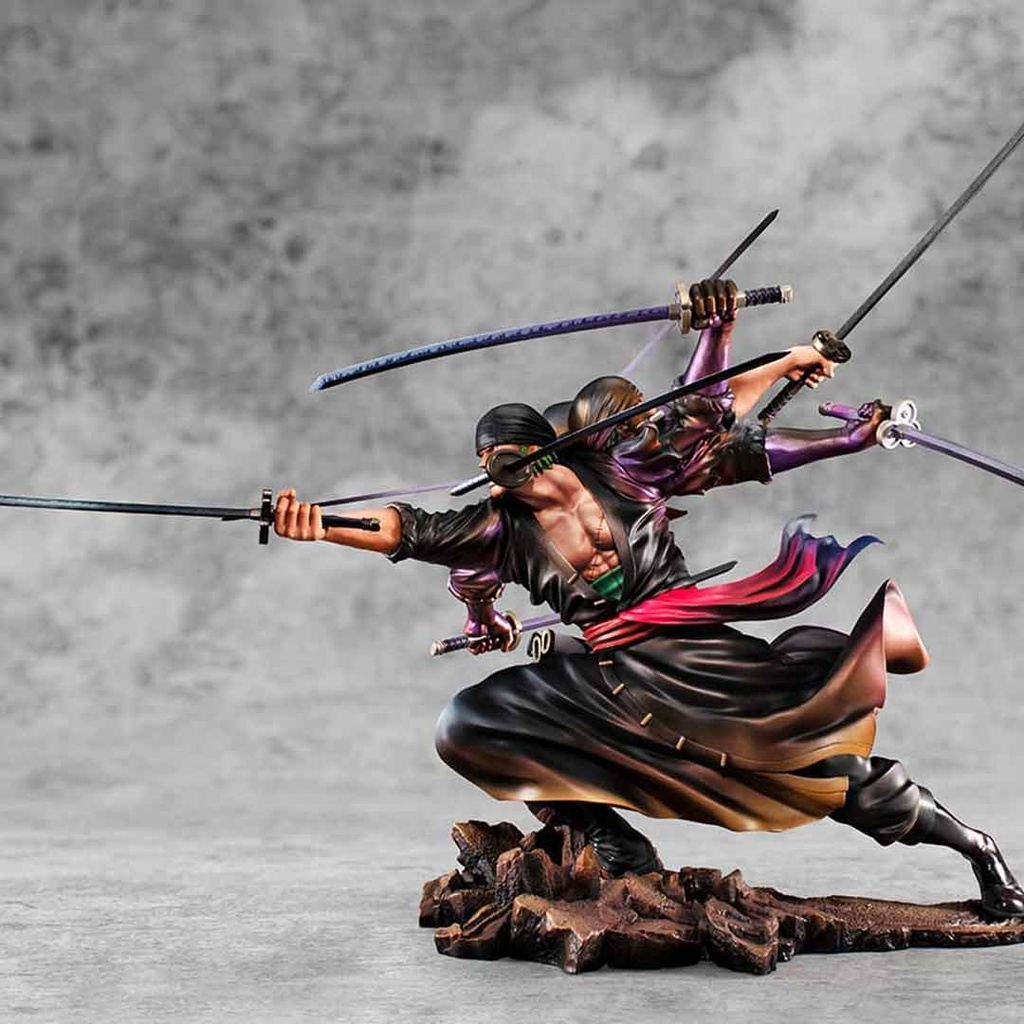 MegaHouse - One Piece - Portrait of Pirates Roronoa Zoro Demon Spirit Kyuutou-ryuu Asura Version WA-MAXIMUM Statue