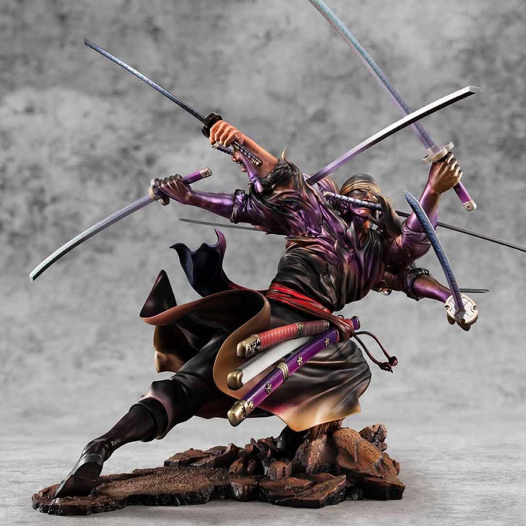 MegaHouse - One Piece - Portrait of Pirates Roronoa Zoro Demon Spirit Kyuutou-ryuu Asura Version WA-MAXIMUM Statue