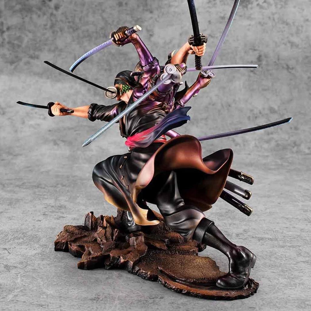 MegaHouse - One Piece - Portrait of Pirates Roronoa Zoro Demon Spirit Kyuutou-ryuu Asura Version WA-MAXIMUM Statue