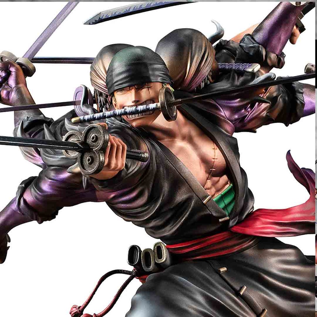MegaHouse - One Piece - Portrait of Pirates Roronoa Zoro Demon Spirit Kyuutou-ryuu Asura Version WA-MAXIMUM Statue