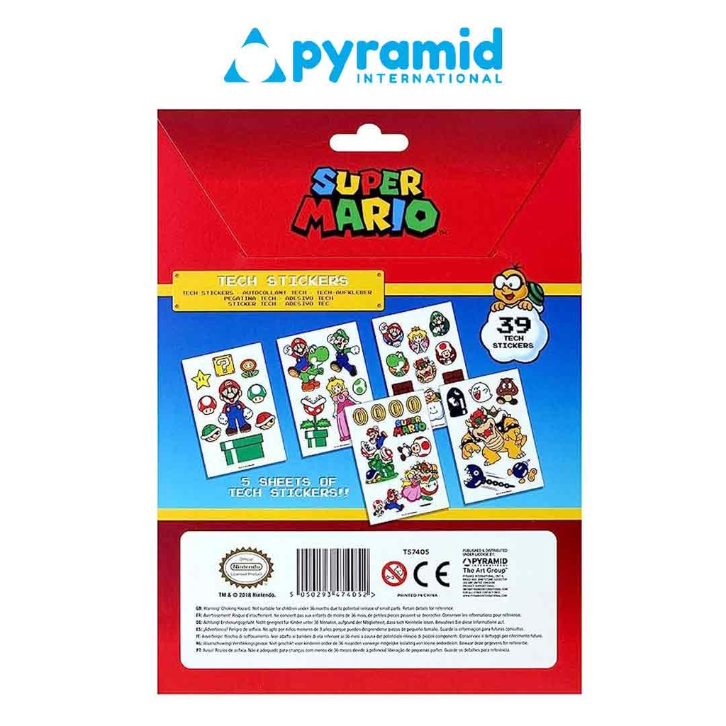 Pyramid - Super Mario (Mushroom Kingdom) Tech Stickers