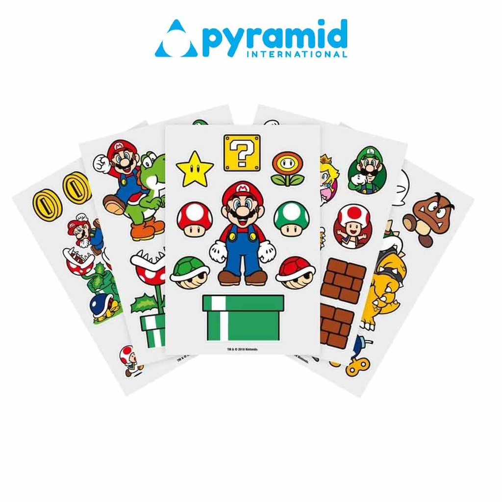 Pyramid - Super Mario (Mushroom Kingdom) Tech Stickers