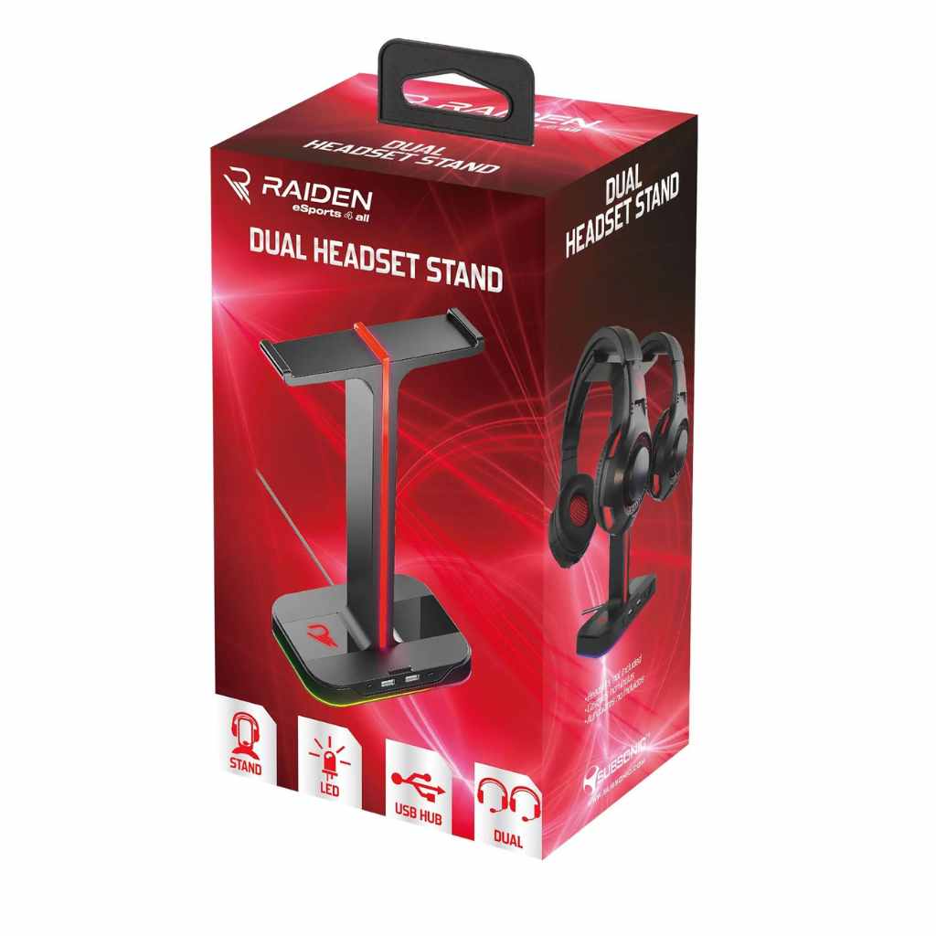 Raiden - Dual Headset Stand (PC/PS5/PS4/XBOX & NS)