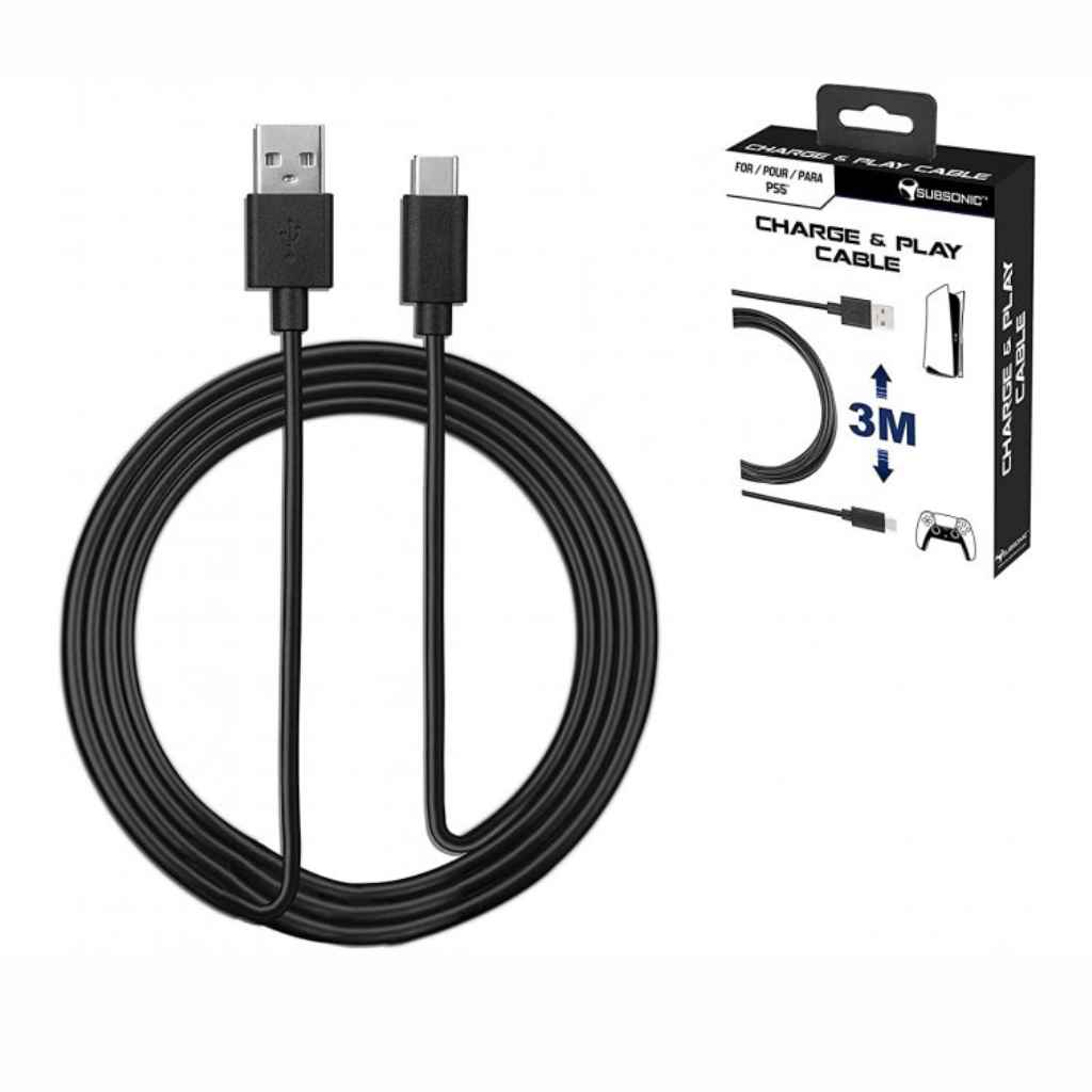 USB C XXL Charging Cable 3 Meters For PS5 Controller