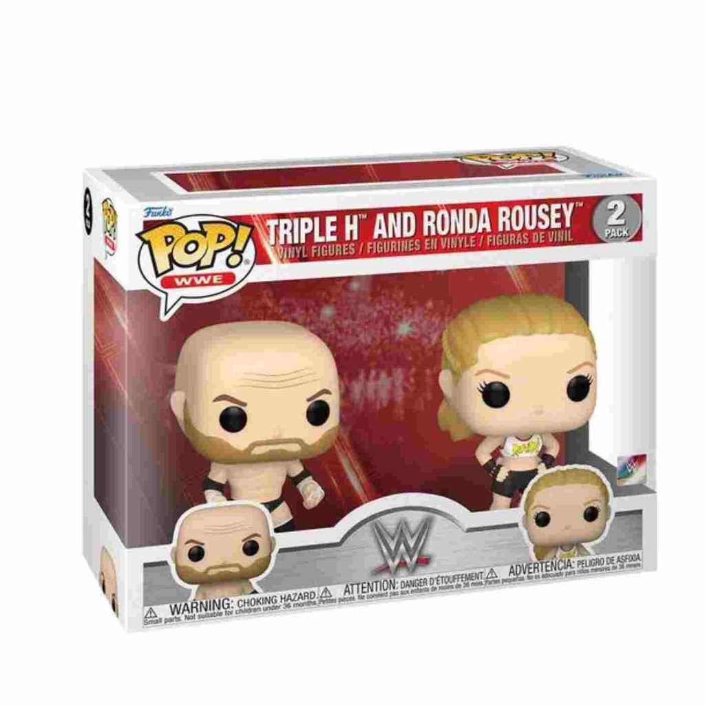 Funko POP! Pop! WWE: Rousey and Triple H 2pk