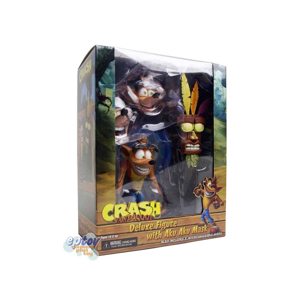 Neca - Crash Bandicoot 7" Action Fig - Ultra Deluxe Crash