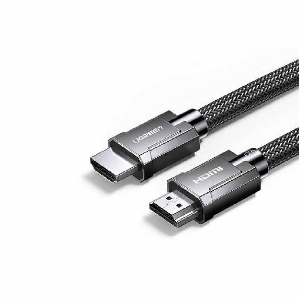 Ugreen 8K HDMI M/M Round Cable Zinc Alloy Shell Braided 3m - Grey
