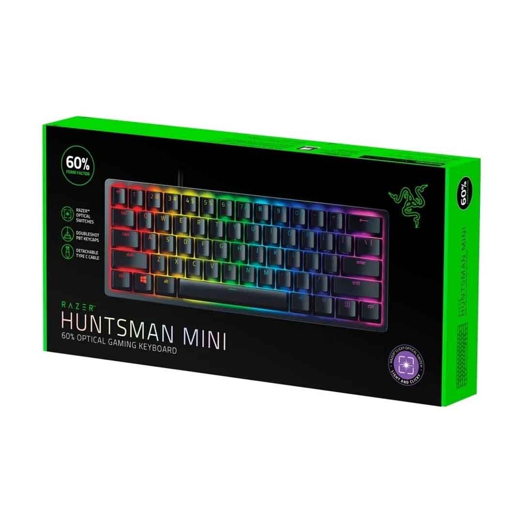 RAZER HUNTSMAN MINI OPT GAMING KEYBOARD (PURPLE SWITCH)