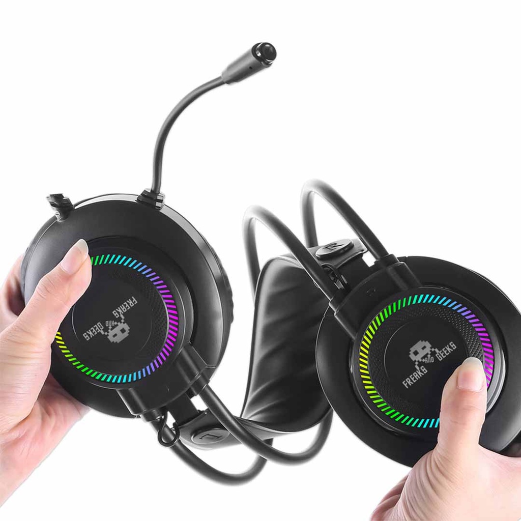 FREAKS & GEEKS PS5/PS4/ XBOX/ PC AURICULAR GAMING STEREO RETROILUMINADO