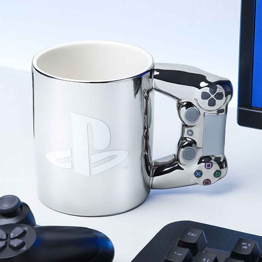PALADONE Playstation 4 Silver Controller SHAPE  Mug