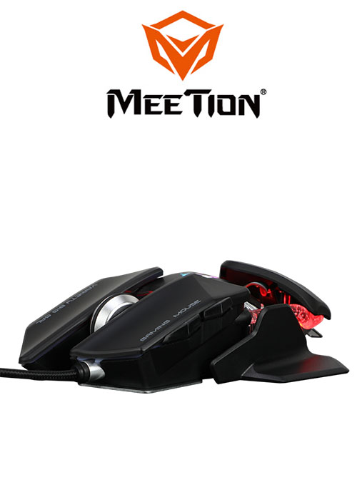 GM80 Transformers Gaming Mouse- Black (Meetion)