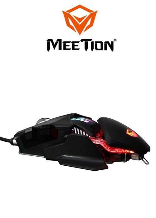 GM80 Transformers Gaming Mouse- Black (Meetion)
