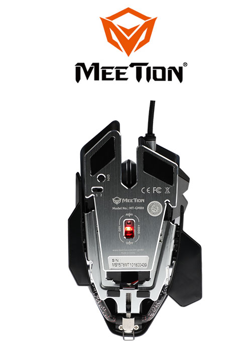 GM80 Transformers Gaming Mouse- Black (Meetion)