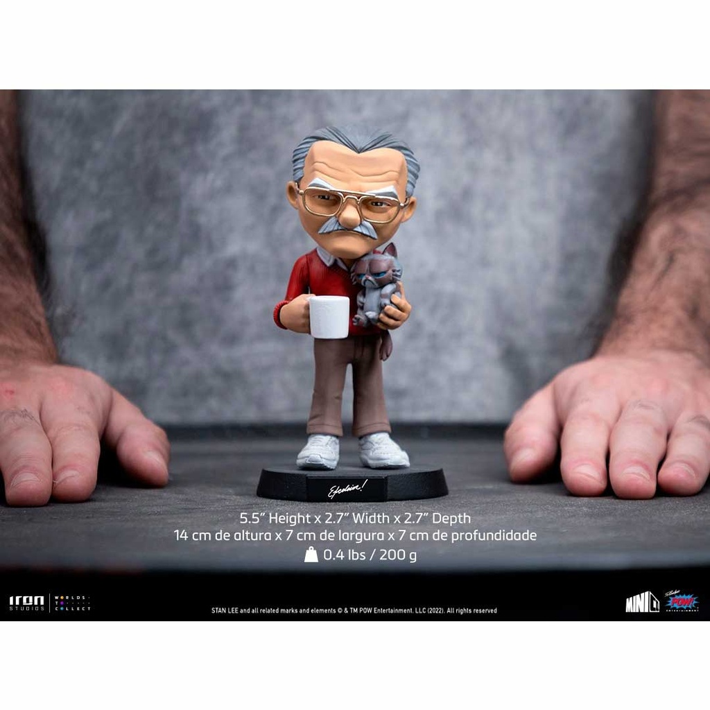 Iron Studios-Stan Lee with Grumpy Cat-Pow- MiniCo