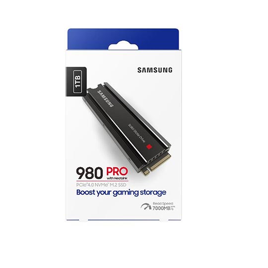 Samsung Internal Hardisk-980 PRO 1TB SSD PCIe 4.0 M.2 NVMe With heatsink