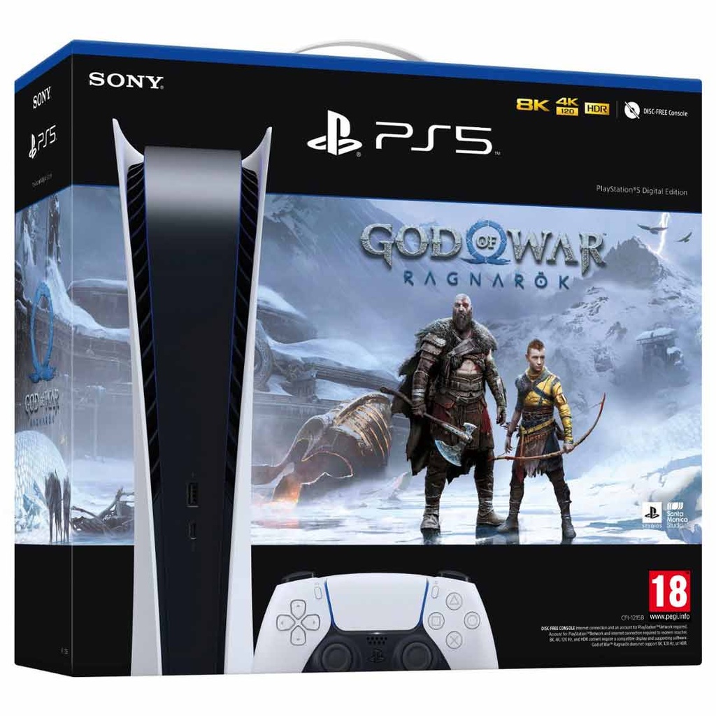 PS5 Console Digital Edition GOW:R Voucher Bundle