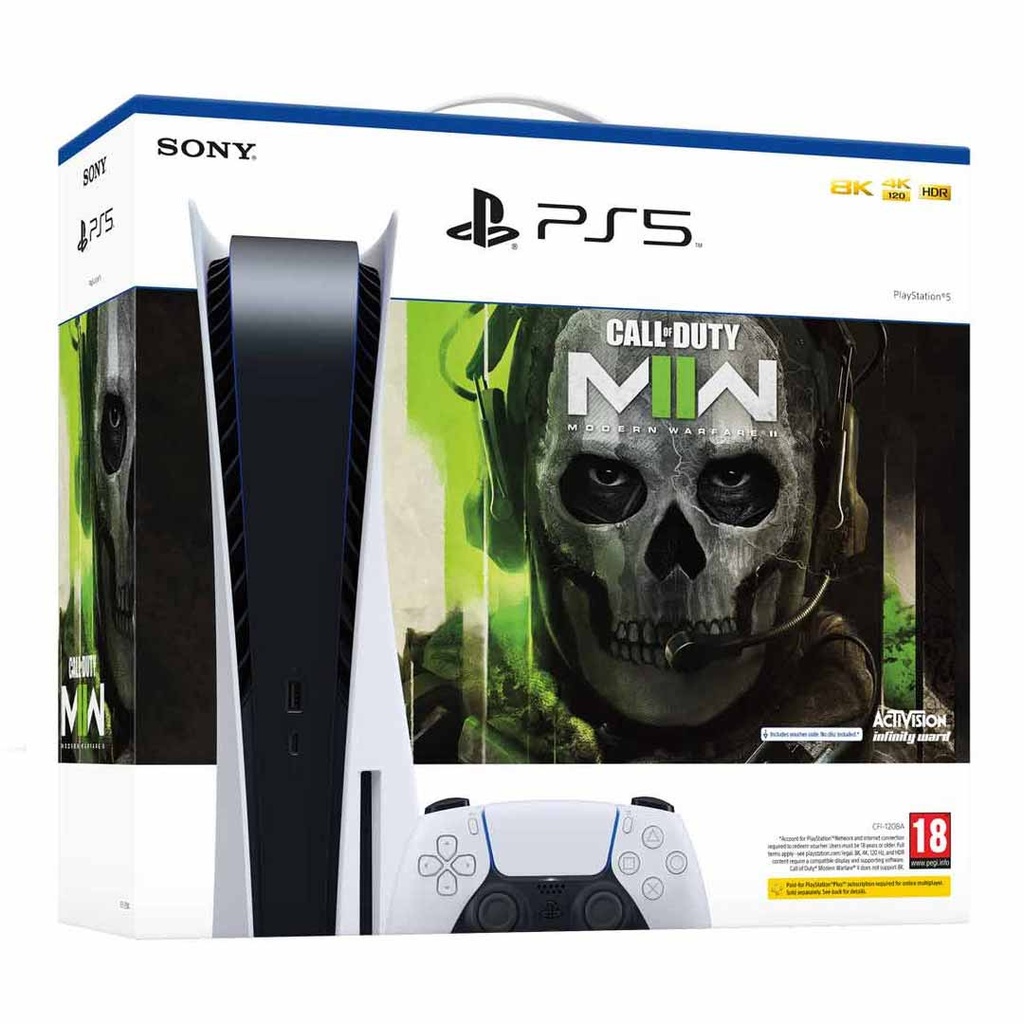 PS5 Console Disk Edition COD: MWII Voucher Bundle