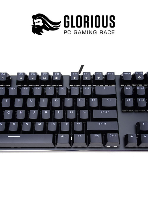 Keyboard Full Size- PreBuilt - Black (Glorious)