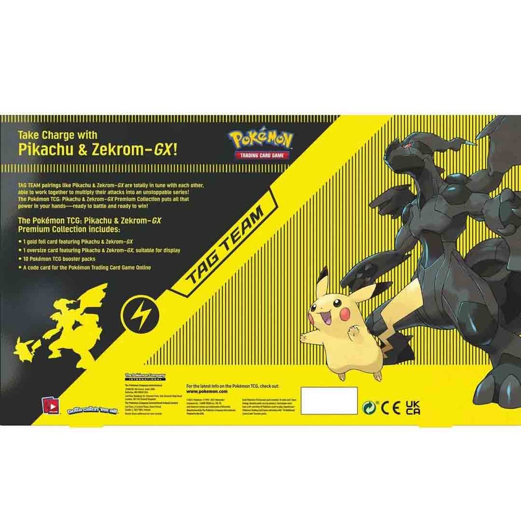 Pokemon TCG Pikachu & Zekrom GX Tag Team Premium Collection Box