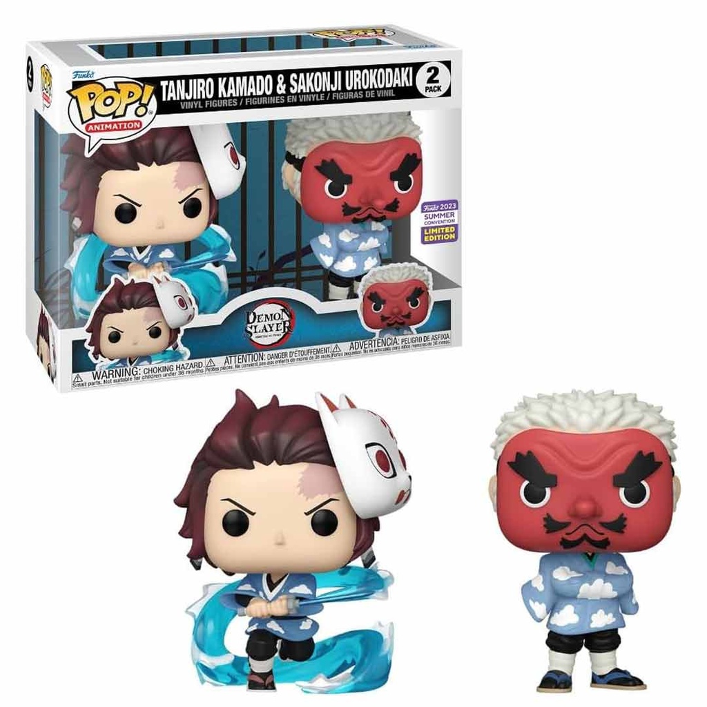 Funko Pop! Animation: Demon Slayer - Tanjiro/Sakonji 2pk (SDCC'23)