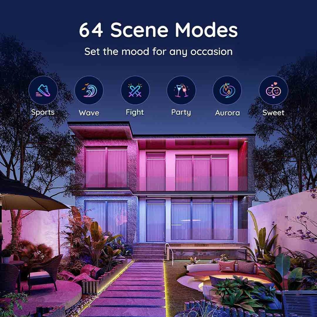 Govee Phantasy LED Outdoor RGBIC Strip Lights(10M)