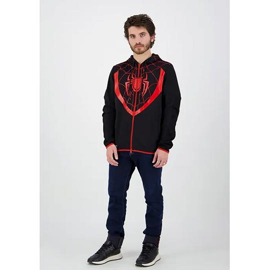 Difuzed Spider-Man - Miles Morales - Men'S Zipper Hoodie - XL