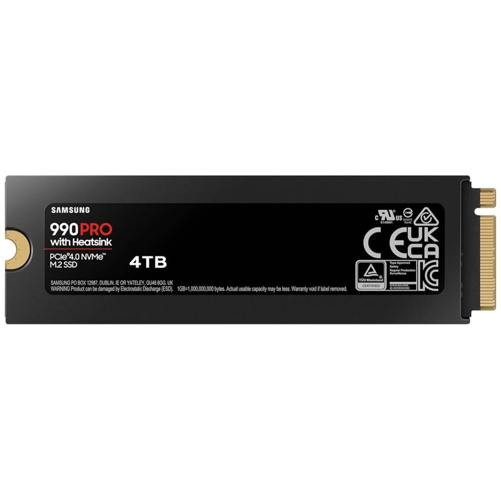 Samsung SSD 990 Pro 4TB With Heatsink