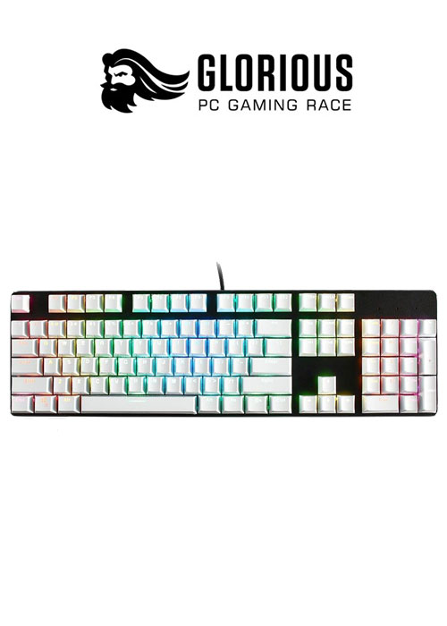 Mechanical KeyAll / Caps - Full Size - White (Glorious)