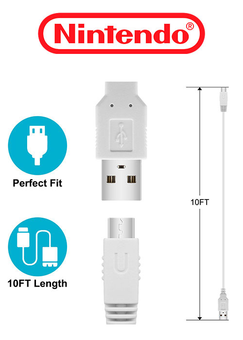 Wii U USB Charging Cable