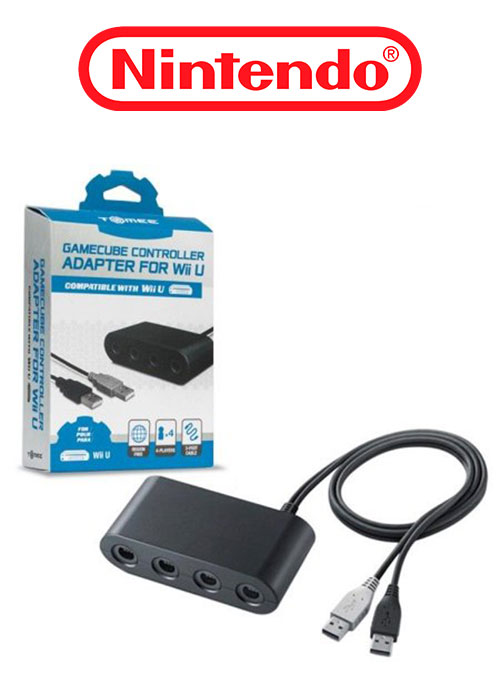 Wii U Gamecube Controller 4 Port Adapter (TOMEE) 