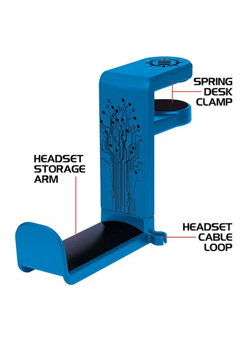 Rotating Headphone Mount - Blue (ENHANCE)