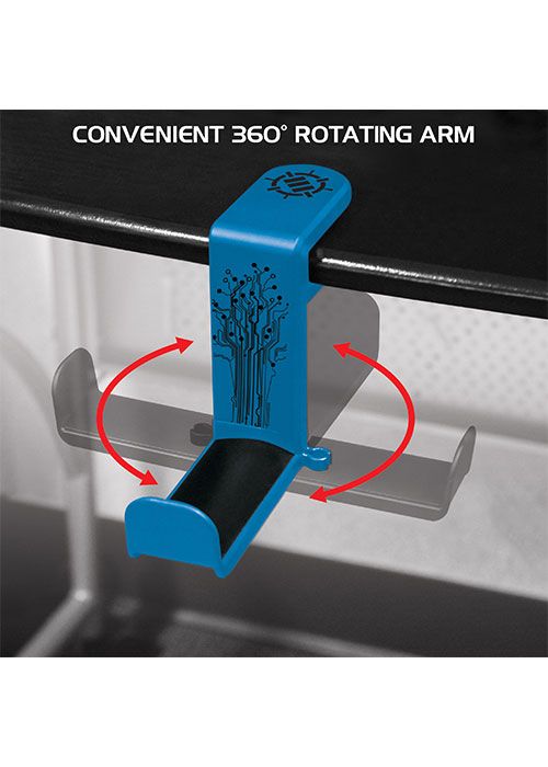 Rotating Headphone Mount - Blue (ENHANCE)