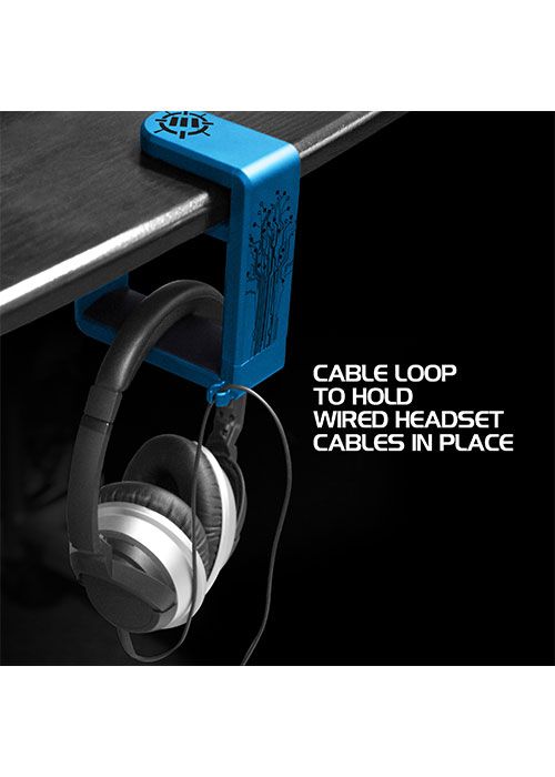 Rotating Headphone Mount - Blue (ENHANCE)