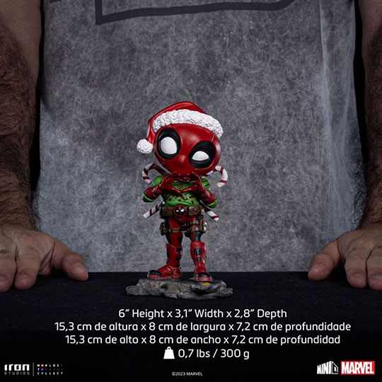 Iron Studio-Deadpool Holidays Ver-Marvel Comics - MiniCo- Statue
