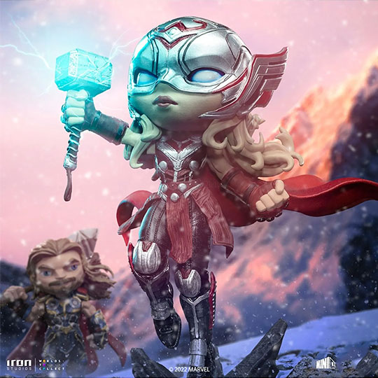 Iron Studio-Mighty Thor Jane Foster- Thor Love and Thunder- MiniCo- Statue